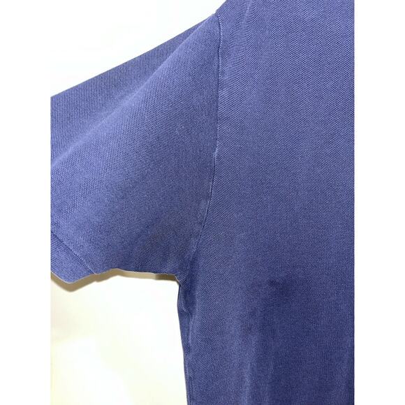 Polo Ralph Lauren Polo Shirt Size L Short Sleeve Navy Blue Cotton Golf Pony - Picture 8 of 8